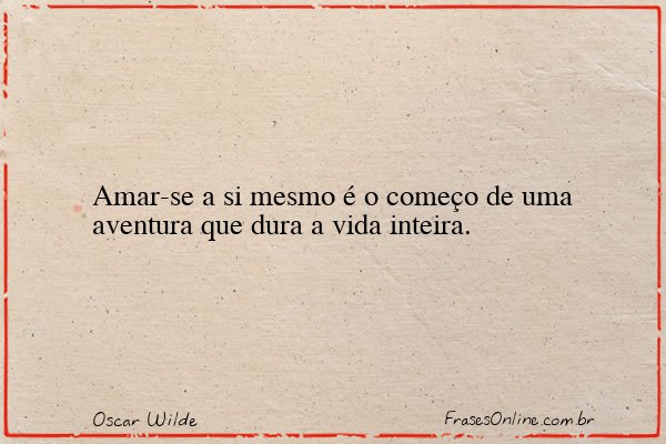Frase de Oscar Wilde