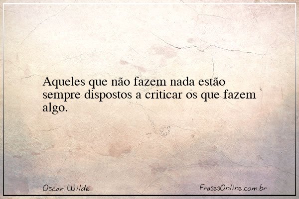 Frase de Oscar Wilde
