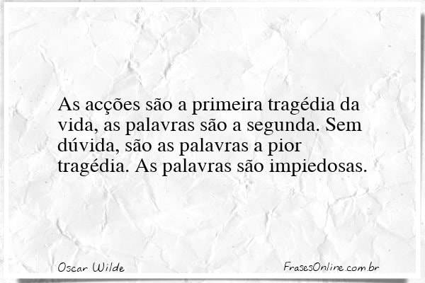 Frase de Oscar Wilde