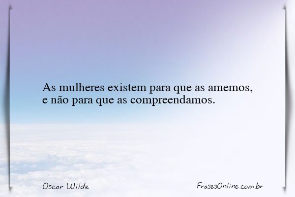 Frase de Oscar Wilde