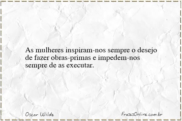 Frase de Oscar Wilde