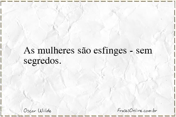 Frase de Oscar Wilde