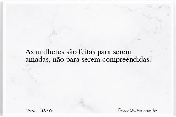 Frase de Oscar Wilde