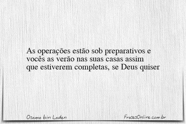 Frase de Osama bin Laden