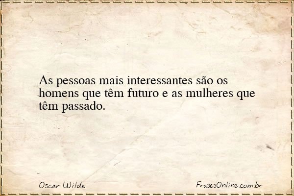 Frase de Oscar Wilde