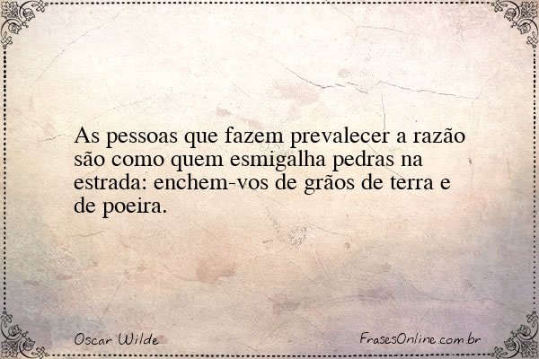 Frase de Oscar Wilde