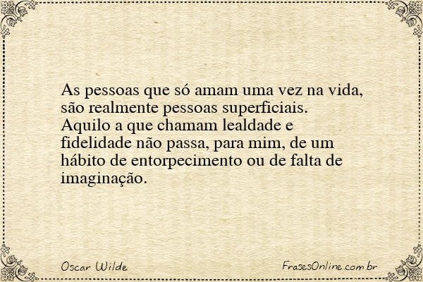 Frase de Oscar Wilde