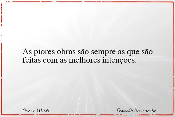 Frase de Oscar Wilde
