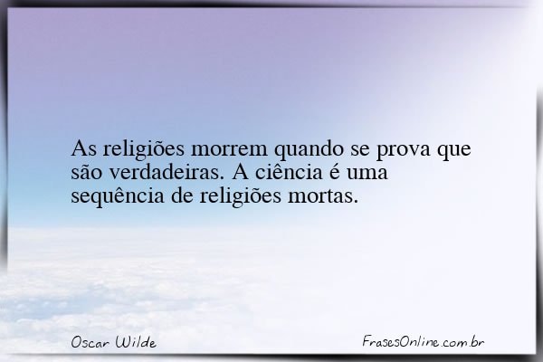 Frase de Oscar Wilde