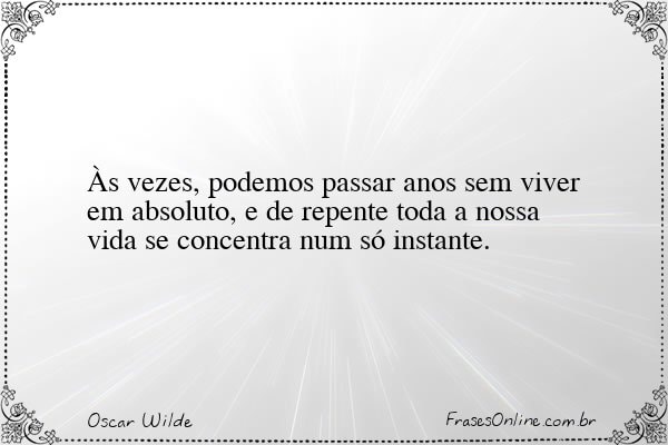 Frase de Oscar Wilde
