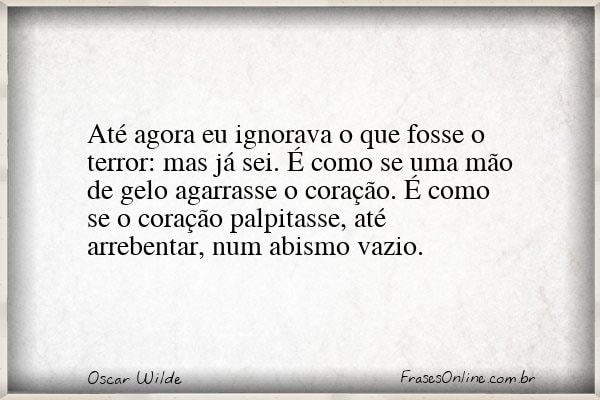Frase de Oscar Wilde