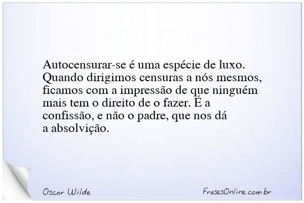 Frase de Oscar Wilde