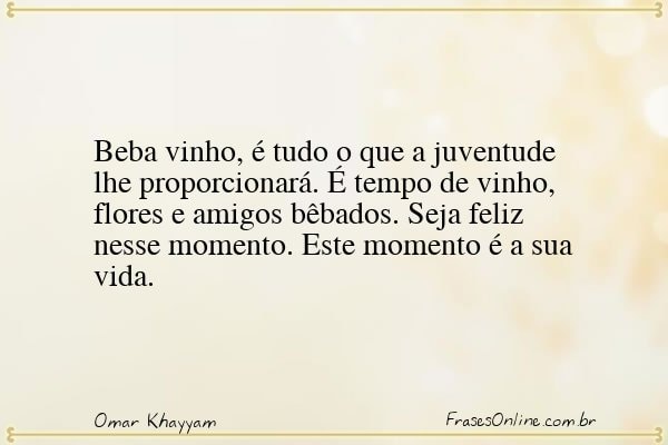 Frase de Omar Khayyam