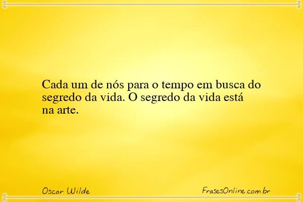 Frase de Oscar Wilde