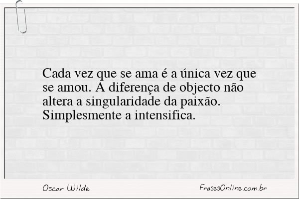 Frase de Oscar Wilde
