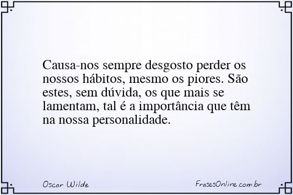 Frase de Oscar Wilde