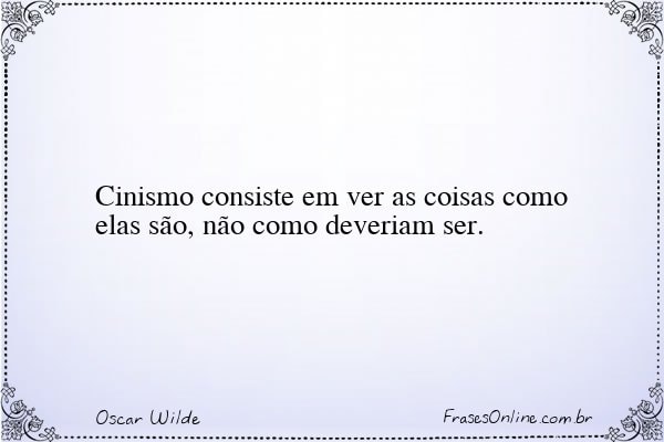Frase de Oscar Wilde