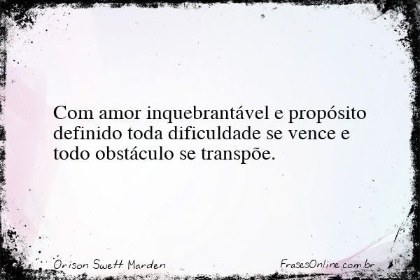 Frase de Orison Swett Marden