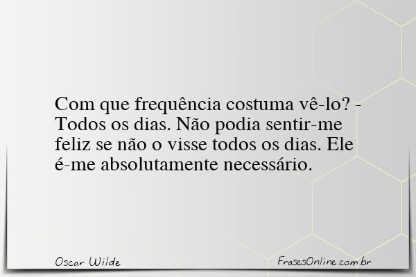 Frase de Oscar Wilde