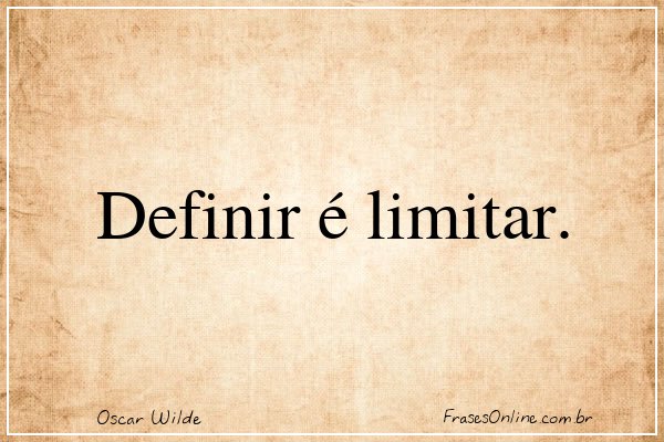 Frase de Oscar Wilde