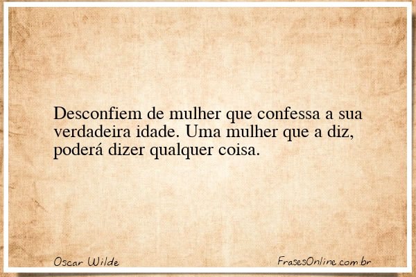 Frase de Oscar Wilde