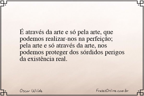 Frase de Oscar Wilde