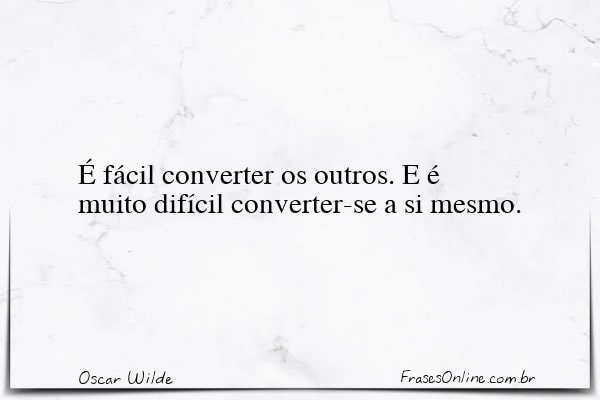 Frase de Oscar Wilde
