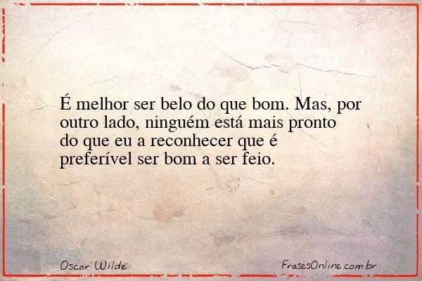 Frase de Oscar Wilde