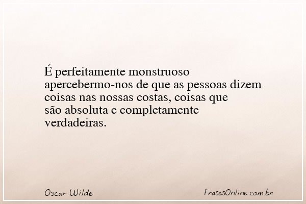 Frase de Oscar Wilde