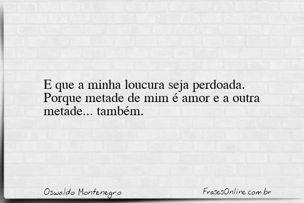 Frase de Oswaldo Montenegro