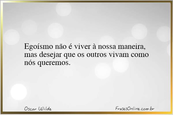 Frase de Oscar Wilde