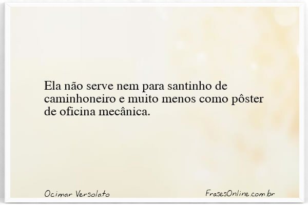 Frase de Ocimar Versolato