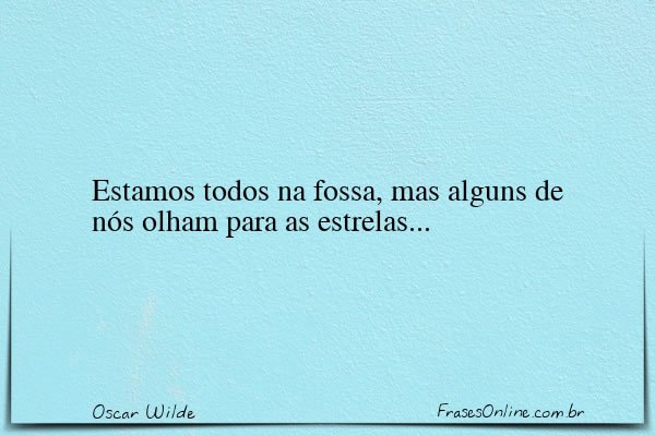 Frase de Oscar Wilde