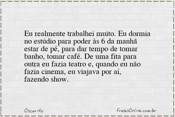 Frase de Oscarito
