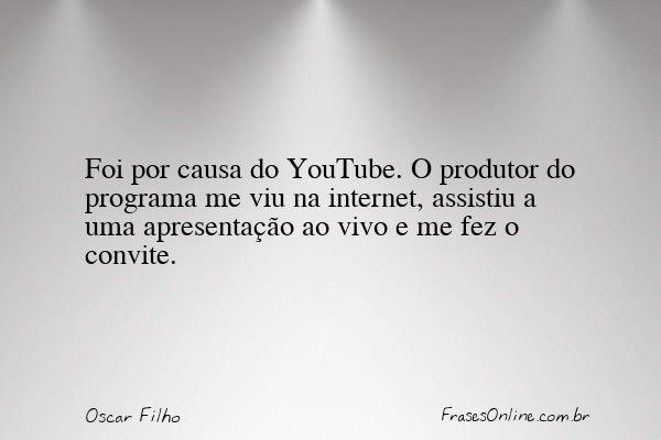 Frase de Oscar Filho