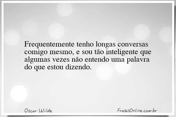 Frase de Oscar Wilde