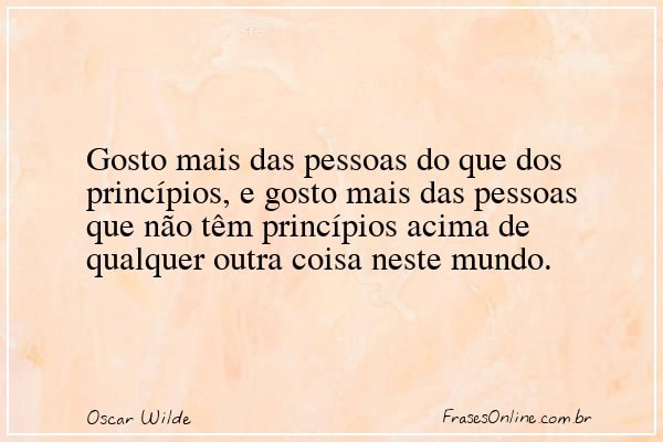 Frase de Oscar Wilde