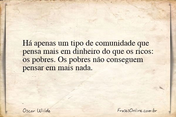 Frase de Oscar Wilde