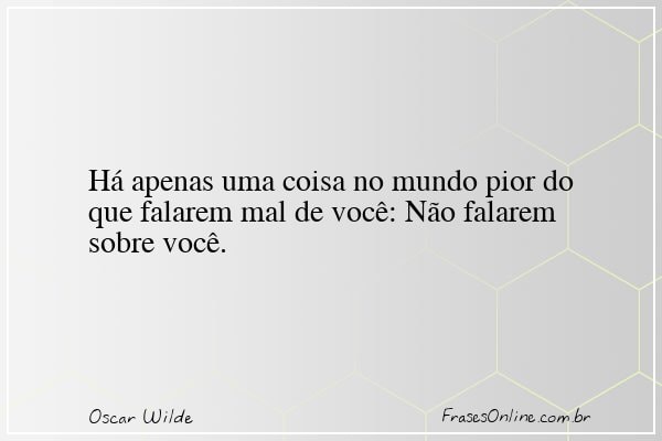 Frase de Oscar Wilde
