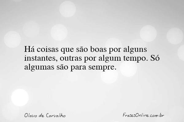 Frase de Olavo de Carvalho