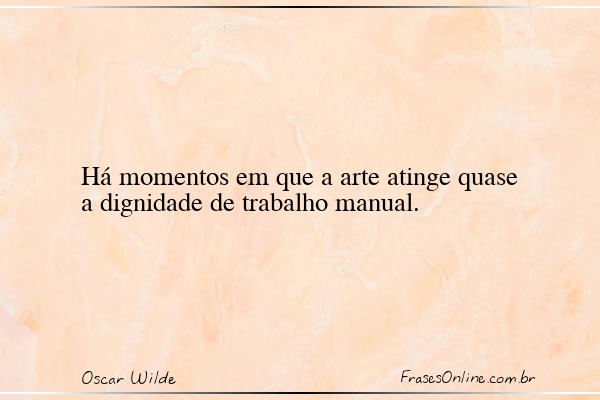 Frase de Oscar Wilde