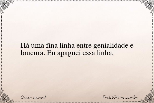 Frase de Oscar Levant