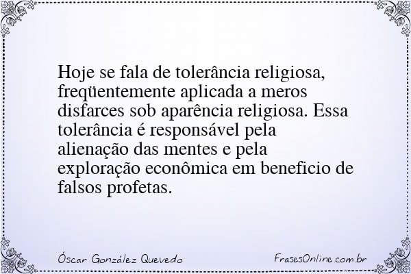 Frase de Óscar González Quevedo