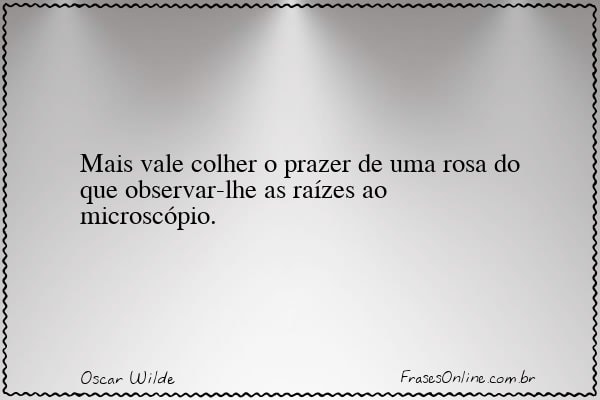 Frase de Oscar Wilde