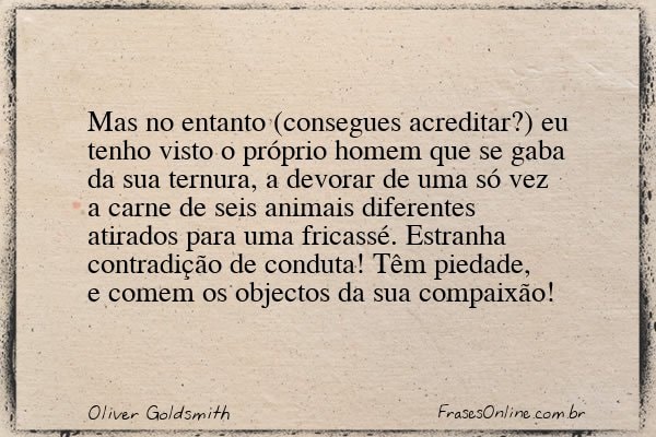 Frase de Oliver Goldsmith