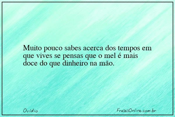 Frase de Ovídio