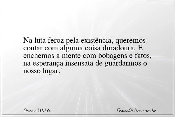 Frase de Oscar Wilde