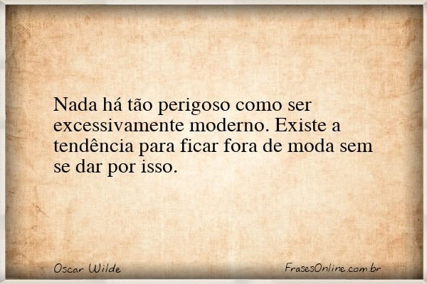 Frase de Oscar Wilde