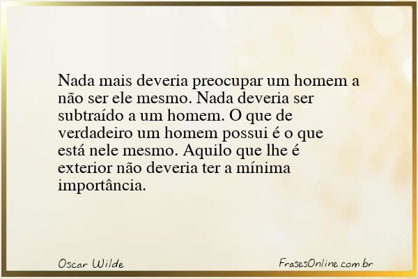 Frase de Oscar Wilde