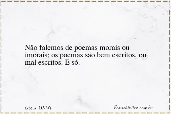 Frase de Oscar Wilde